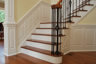 Wainscoting_staircase_stairway_column_raised_panel _style
