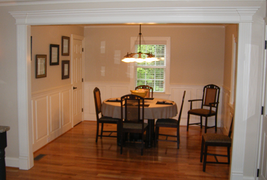 Raised Panel Wainscoting Dining Room in Summerfield North Carolina - Wainscoting America - Innovative Solutions 