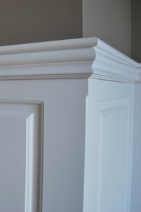 The beautiful Top Cap and Chair Rail Molding adds elegance to your wainscoting trim. Installed in Wolcott, Connecticut