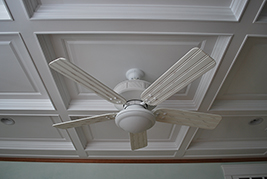 Custom Coffered Ceiling by Wainscoting America in a bedroom in Westerly Rhode Island