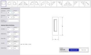 12" wide x 36" Tall Custom Wainscoting Panel