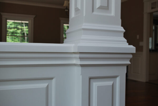 Custom Wainscoting Panels for Columns