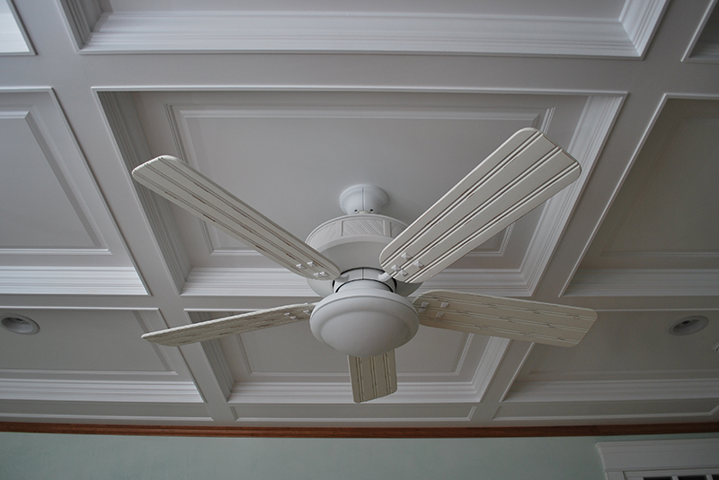 Coffered Ceiling in a bedroom in Westerly, RI