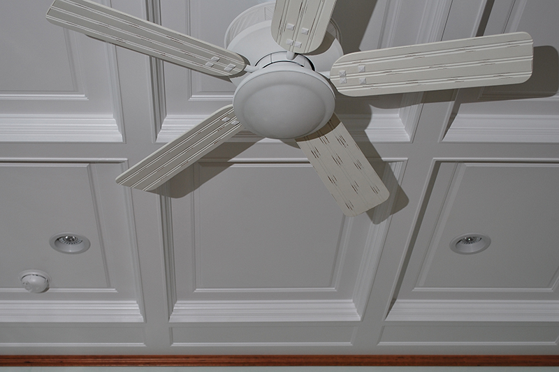 The inner panel of the Coffered Ceiling has a Beaded Raised Panel detail