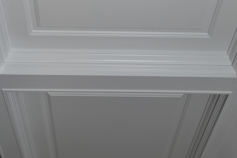 Each Coffered Ceiling Section is precision milled and preassembled in our shop to ensure squareness and a good tight fit