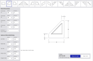 Design tool for clipped wainscoting panels that are ideal for foyers