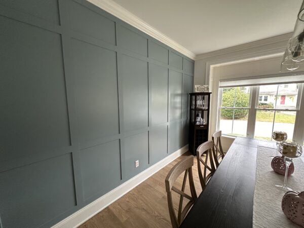 Full Wall Shaker Style Wainscoting Panels. Stacked 3 inner panels high.