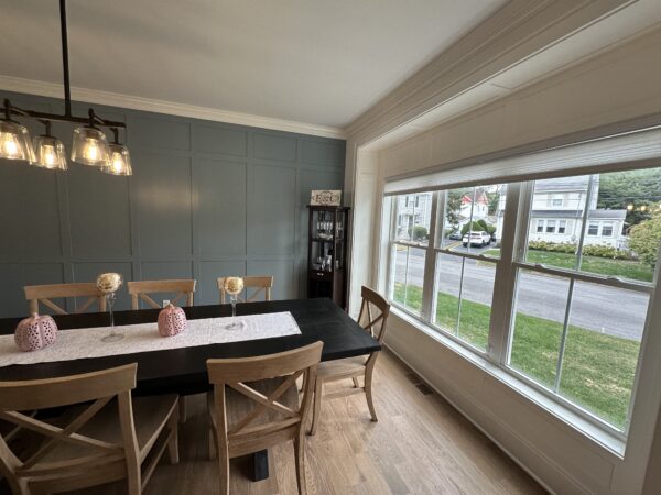 Full Wall Shaker Panels in Dining Room