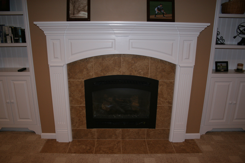 Wainscoting America Raised Panel Arched Mantel