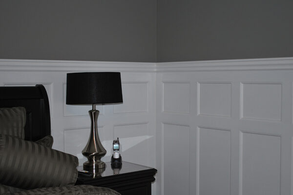 60" tall double stacked Inner Panels Beaded Recessed Wainscoting.